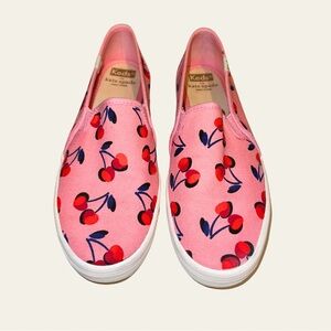 Keds x Kate Spade Pink 🍒 Cherry Slip-On Sneakers (6.5)